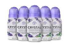 CRYSTAL Deodorant Mineral Deodorant Roll-On, Lavender & White Tea 2.25 oz (Pack