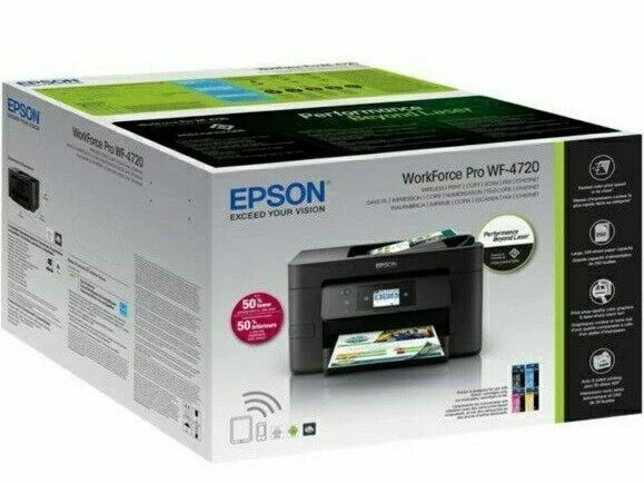 Epson WorkForce Pro WF-4720 4 Colour Multifunction Printer - Black (C11CF74201)