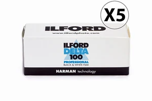 Ilford Delta 100 Pro 120 Format Film - 5 Rolls - Picture 1 of 1