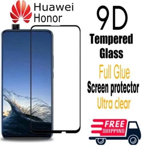 9D Full Cover Tempered Glass Screen Protector For Huawei Nova 6/7 Y9S Honor 9X - Picture 1 of 4