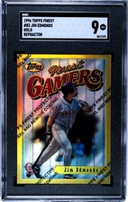 1996 Finest JIM EDMONDS GOLD REFRACTOR #83 SGC 9 MINT *SET BREAK*