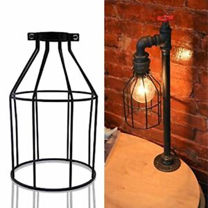 1x Retro Bulb Guard Clamp On Metal Lamp Cage Vintage Light Industrial Home Decor