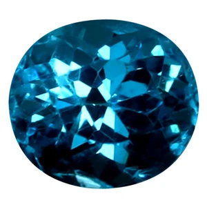 1.00 ct Mind-Boggling Oval Cut (6 x 5 mm) Brazil Paraiba Blue Apatite Gemstone - Picture 1 of 1