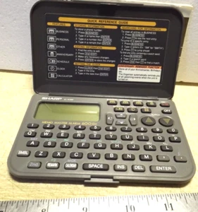 Sharp EL-6390 Electronic Organizer Calculator Alarm Memo Master 600 PDA & Inst. - Picture 1 of 7