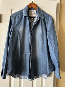 Frank & Eileen Eileen Denim Relaxed Button Up Gr. L Vintage Stonewashed Indigo - Bild 1 von 4