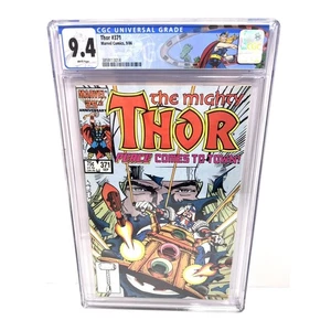 Thor #371 CGC 9.4 Custom Label 1st Appearance of Justice Peace Marvel Comics - Picture 1 of 5