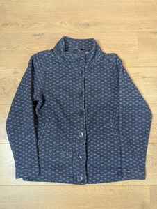 Rohan Finnic Jacket Cardigan Button Up Size M Women's Navy Patterned Fair... - Picture 1 of 14