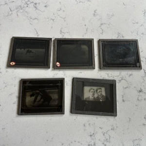 5 Antique Magic lantern Glass Picture Slides 4 Bullfights+ 1 Portrait - Picture 1 of 7