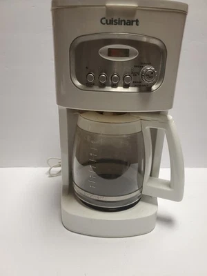 Cuisinart DCC-1100 Coffee Maker - White USED, Please See Picture.  - Image 1 of 4