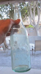 12" EBERLE BREWING CO JACKSON MICHIGAN botella de cerveza en relieve blob top slug plate - Imagen 1 de 7