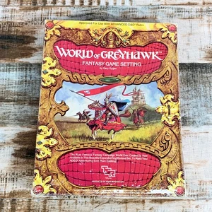 Advanced Dungeons & Dragons World of Greyhawk D&D Boxed Set 1983 TSR 1015 - Picture 1 of 3