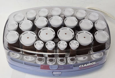 Vintage Clairol Kindness VH-24 Cabelo Hot Rollers Curlers Concurso de Veludo Sem Clipes - Imagem 1 de 4