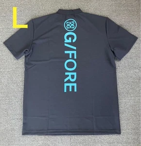 G/Fore L Size Mock Neck T-Shirt Blue Gray - Picture 1 of 4