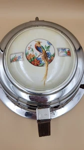 Gofrera Royal Rochester Cromada con Porcelana Pájaro Diseño Floral SIN CORDÓN - Imagen 1 de 8