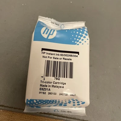 HP Instant Ink 63/302/65/304 Tri-Color Tintenpatrone - Bild 1 von 4