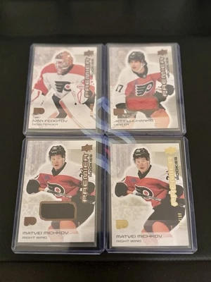 24-25 UD Premier Philadelphia Flyers набор x4 Мичков/Лученко/Федотов RPs 2#d🔥 - Изображение 1 из 4