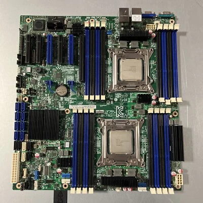 PLACA MADRE SERVIDOR INTEL S2600CP LGA 2011 G50768-512 con 2x E5-2640V2 Foto 1 de 3