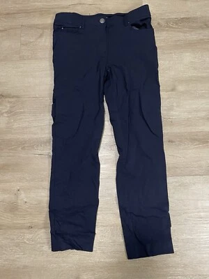 89TH & MADISON Womens Sz 8 Jegging Straight Pants Stretch Comfort Waist Zip Blue Foto 1 de 4