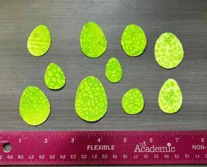 10 Dinosaurier Eier vorgeschnitten Bügelbild Stoff Applikationen. - Bild 1 von 1