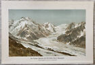 Lithographien - Kunstdruck - Der Tasman Gletscher - Neuseeland - 1890