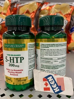 Nature's Bounty Time Release 5-HTP 200 mg 45 Tablets, Exp26JA — 第 1/4 张图片
