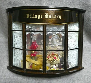 Miniature Artisan Shop Window Display Village Bakery by Windowcraft England - Picture 1 of 12