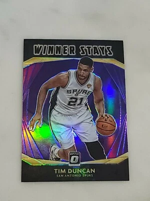 🔥  2020-21 Panini Optic Tim Duncan Winner Stays Purple Holo Prizm 2021 SP 🔥  - Image 1 of 4