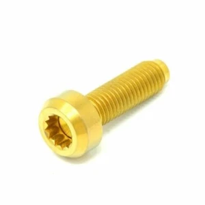 Titanium BBS RS RX Split Rim Bolts M7 24mm Forged CNC Head, rolled thread GOLD - Picture 1 of 9