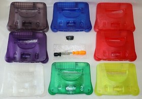 N64 REPLACEMENT TRANSLUCENT SHELL CASE HOUSING Nintendo 64  + TOOLS US SELLER