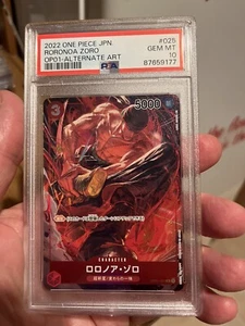 TCG One Piece Roronoa Zoro OP01-025 Romance Dawn JP OP-01 OP01 PSA 10 - Bild 1 von 4