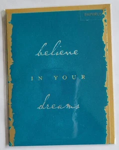 Papyrus RARE Believe In Your Dreams Graduation Card With Envelope 1CT - Picture 1 of 2