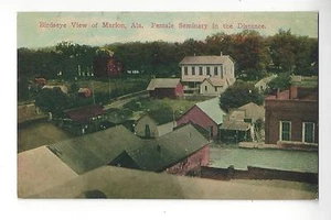 Birdseye View of Marion, Ala. Female Seminary in the Distance - Picture 1 of 2