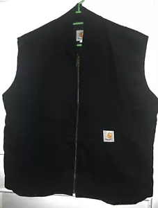 Gilet uomo Carhartt rielaborato gilet giacca smanicata taglia large - Foto 1 di 13