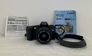 Canon EOS Rebel G 35mm Film Camera W/ Sigma Zoom Lens 28-80mm 1:3.5-5.6 - Picture 1 of 20