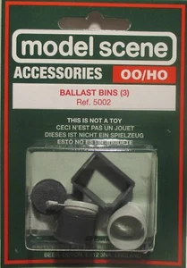 Modelscene 5002 - 3 x Ballast Bins OO Gauge Pre Coloured Plastic Kit - 2nd Post - Picture 1 of 7