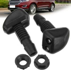 2x Universal Front Car Windscreen Sprayer Washer Wiper Nozzle Window Spray Jet - Bild 1 von 12