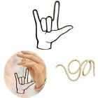 Hand Geste hängendes Ornament Ich liebe dich ASL Gebärdensprache