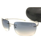 GUCCI G Logo Silver Tone Eyewear Sunglasses/4Z0409