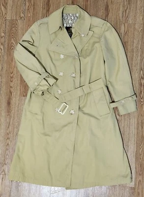 Gabardina vintage Hampton Court ropa de lluvia abrigo y forro para todo clima talla 12 regular Foto 1 de 4