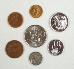 South Africa coins set of 7 pieces 1977 - Picture 1 of 2