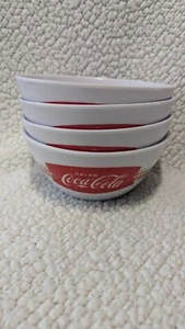 Coca-Cola Bowls (4 Bowls) Cereal/Soup - Picture 1 of 9