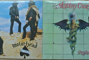 MOTORHEAD Ace Of Spades LP + MOTLEY CRUE Dr Feelgood LP 35th Anniv SplatterVinyl - Picture 1 of 6
