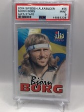 2004 Swedish Alfabilder Alfa Stars #55 Bjorn Borg PSA 9 (Top Pop, Pop 1)
