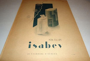1929 PUBLICITÉ PAPIER ORIGINALE du PARFUM MON SEUL AMI DE ISABEY - Picture 1 of 1