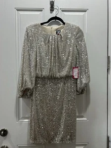 Vince Camuto Womens Sequence Formal Evening Dress Gown - Picture 1 of 8