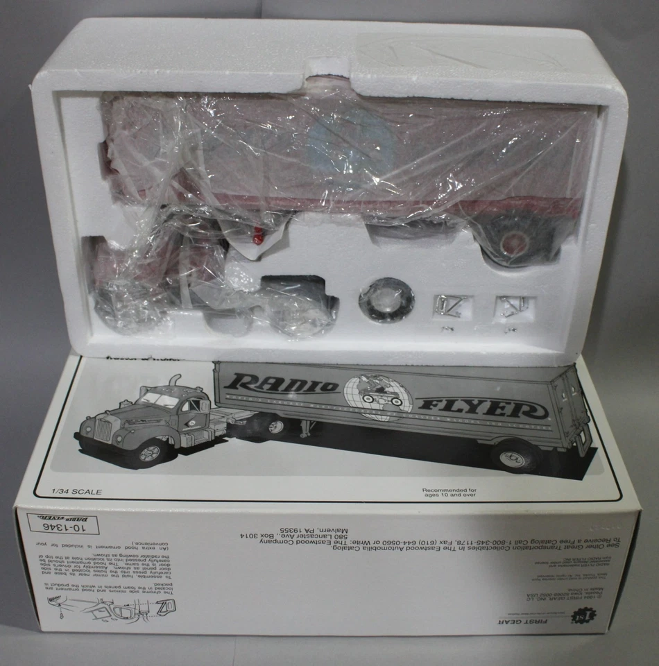 1:34 FIRST GEAR *RADIO FLYER* 1960 Model B-61 Mack SEMI TRUCK 10-1346 - Image 1 of 1