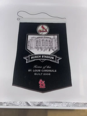 St. Louis Cardinals MLB Baseball Busch Stadium Felt Pennant Black 2006 - Image 1 of 3
