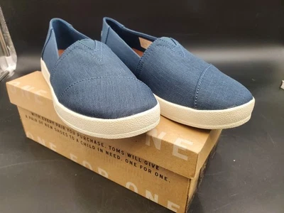 NUEVO Zapatos sin cordones Toms Avalon para mujer talla 7,5 azul mayólica Foto 1 de 4