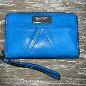 Marc By Marc Jacobs Women's Blue Zip Around Wallet - Picture 1 of 4