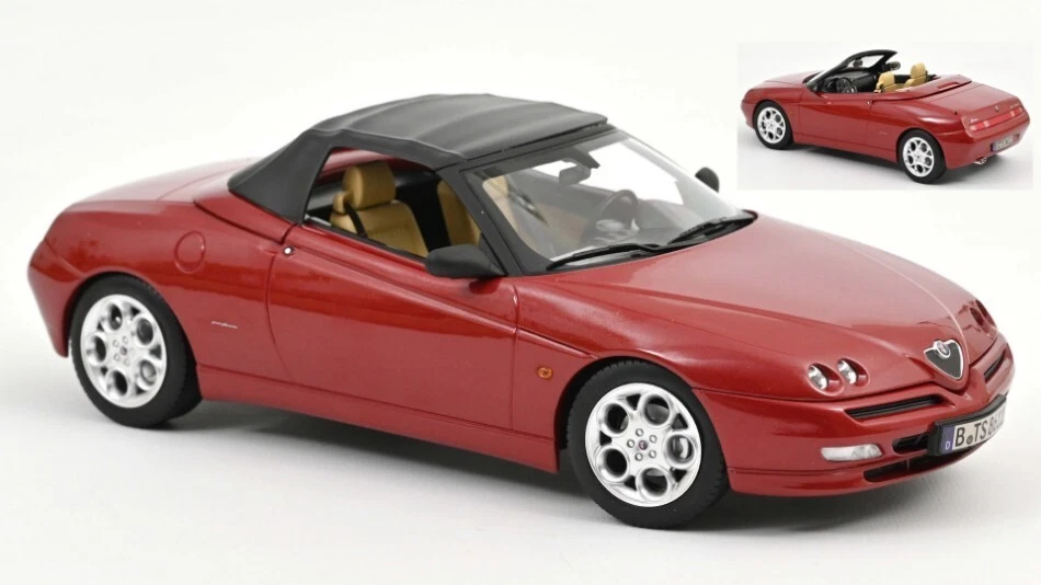 ALFA ROMEO SPIDER 1999 PROTEO RED METALLIC 1:18 - Immagine 1 di 1